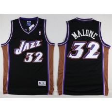 Utah Jazz #32 Karl Malone Black Stitched NBA Jersey