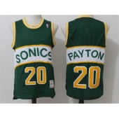Seattle Supersonics #20 Gary Payton Green Throwback Stitched NBA Jersey