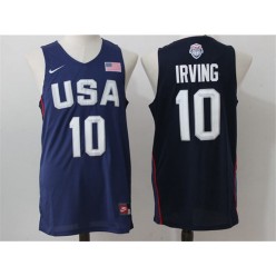 Nike Team USA 10 Kyrie Irving Navy Blue 2016 Dream Team Stitched NBA Jersey