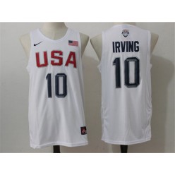 Nike Team USA 10 Kyrie Irving White 2016 Dream Team Game NBA Jersey