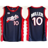 Nike Team USA 10 Reggie Miller Navy Blue 1996 Dream Team Stitched NBA Jersey