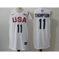 Nike Team USA 11 Klay Thompson White 2016 Dream Team Game NBA Jersey