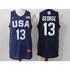 Nike Team USA 13 Paul George Navy Blue 2016 Dream Team Stitched NBA Jersey