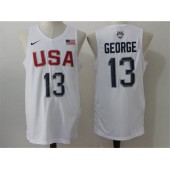 Nike Team USA 13 Paul George White 2016 Dream Team Game NBA Jersey