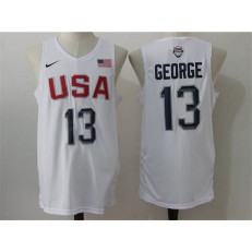 Nike Team USA 13 Paul George White 2016 Dream Team Game NBA Jersey