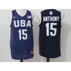 Nike Team USA 15 Carmelo Anthony Navy Blue 2016 Dream Team Stitched NBA Jersey