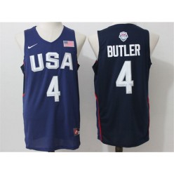 Nike Team USA 4 Jimmy Butler Navy Blue 2016 Dream Team Stitched NBA Jersey