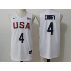 Nike Team USA 4 Stephen Curry White 2016 Dream Team Stitched NBA Jersey