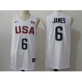 Nike Team USA 6 DeAndre Jordan White 2016 Dream Team Game NBA Jersey