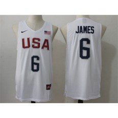 Nike Team USA 6 DeAndre Jordan White 2016 Dream Team Game NBA Jersey