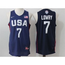 Nike Team USA 7 Kyle Lowry Navy Blue 2016 Dream Team Stitched NBA Jersey
