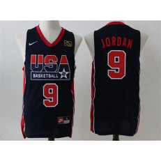 Nike Team USA 9 Michael Jordan Dark Blue 2012 USA Basketball Retro Stitched NBA Jersey