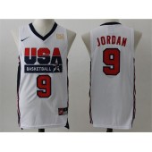 Nike Team USA 9 Michael Jordan White 2012 USA Basketball Retro Stitched NBA Jersey