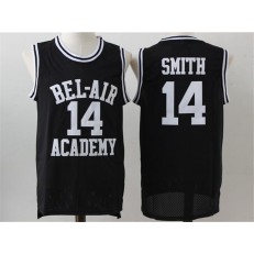 Movie Bel Air Academy #14 Smith Black Stitched Basketball Jersey
