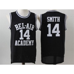 Movie Bel Air Academy #14 Smith Black Stitched Basketball Jersey