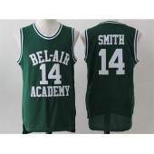 Movie Bel Air Academy #14 Smith Green Stitched Basketball Jersey
