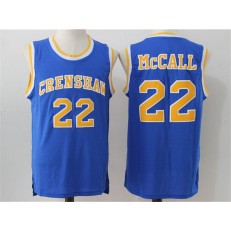 Movie Crenshaw #22 McCall Blue Stitched Basketball Jersey