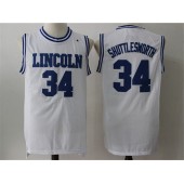 Movie Lincoln He Got Game #34 Jesus Shuttlesworth White Stitched Basketball Jersey