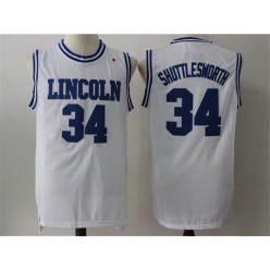 Movie Lincoln He Got Game #34 Jesus Shuttlesworth White Stitched Basketball Jersey