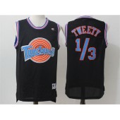 Movie Space Jam Tune Squad #1/3 Tweety Black Stitched Basketball Jersey