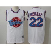 Movie Space Jam Tune Squad #22 Bill Murray White Stitched Basketball Jersey