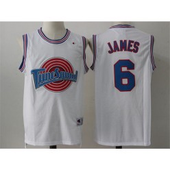 Movie Space Jam Tune Squad #6 James White Stitched Basketball Jersey