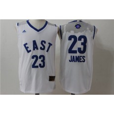 Cleveland Cavaliers #23 LeBron James White 2016 NBA All Star Jersey