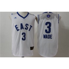 Miami Heat #3 Dwyane Wade White 2016 NBA All Star Jersey