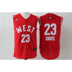 New Orleans Pelicans #23 Anthony Davis Red 2016 NBA All Star Jersey