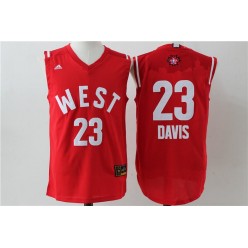 New Orleans Pelicans #23 Anthony Davis Red 2016 NBA All Star Jersey