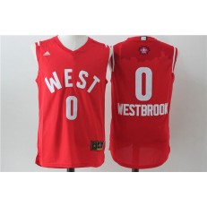 Oklahoma City Thunder #0 Russell Westbrook Red 2016 NBA All Star Jersey