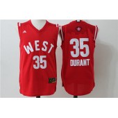 Oklahoma City Thunder #35 Kevin Durant Red 2016 NBA All Star Jersey