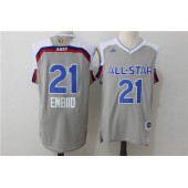 Philadelphia 76ers #21 Joel Embiid Grey 2017 NBA All Star Jersey