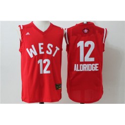San Antonio Spurs #12 LaMarcus Aldridge Red 2016 NBA All Star Jersey