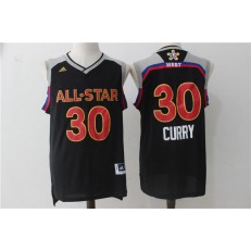 Golden State Warriors #30 Stephen Curry Black 2017 NBA All Star Jersey