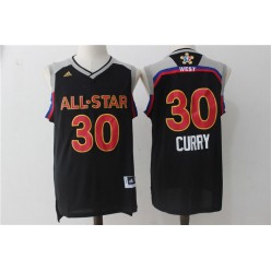 Golden State Warriors #30 Stephen Curry Black 2017 NBA All Star Jersey