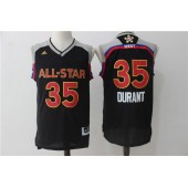 Golden State Warriors #35 Kevin Durant Black 2017 NBA All Star Jersey