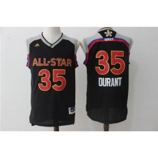 Golden State Warriors #35 Kevin Durant Black 2017 NBA All Star Jersey