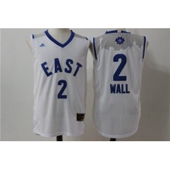 Washington Wizards #2 John Wall White 2016 NBA All Star Jersey