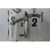 San Antonio Spurs 2 Kawhi Leonard Cream 2015 Christmas Edition Stitched NBA Jersey