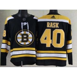 Adidas Boston Bruins #40 Tuukka Rask Black Home Authentic Stitched NHL Jersey