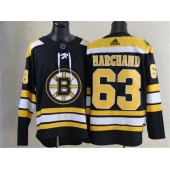 Adidas Boston Bruins #63 Brad Marchand Black Home Authentic Stitched NHL Jersey