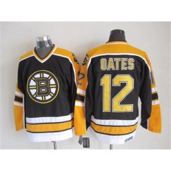 Boston Bruins #12 Adam Oates Black CCM Throwback New Stitched NHL Jersey