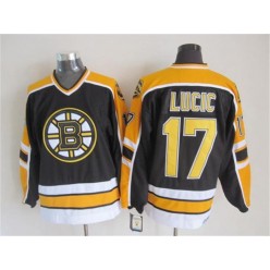 Boston Bruins #17 Milan Lucic Black CCM Throwback New Stitched NHL Jersey
