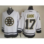 Boston Bruins #17 Milan Lucic White Fashion Stitched NHL Jersey