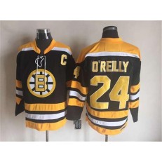 Boston Bruins #24 Terry O'Reilly CCM Throwback Black Stitched NHL Jersey
