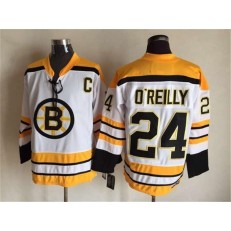 Boston Bruins #24 Terry O'Reilly CCM Throwback White Stitched NHL Jersey
