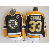 Boston Bruins #33 Zdeno Chara Black CCM Throwback New Stitched NHL Jersey