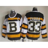 Boston Bruins #33 Zdeno Chara White CCM Throwback 75TH Stitched NHL Jersey