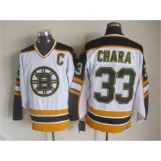Boston Bruins #33 Zdeno Chara White CCM Throwback New Stitched NHL Jersey